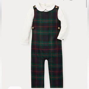 NWT Ralph Lauren 2-Piece Overall Set